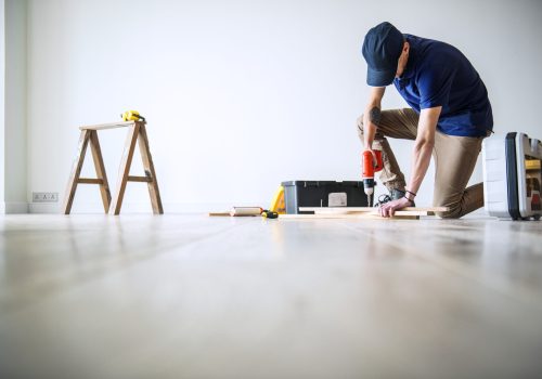 People renovating the house concept